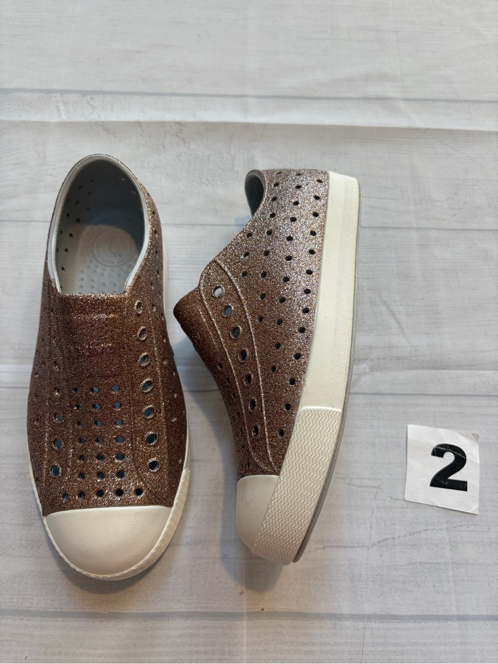 Native Shoes Kids Slip-On Glitter shoes